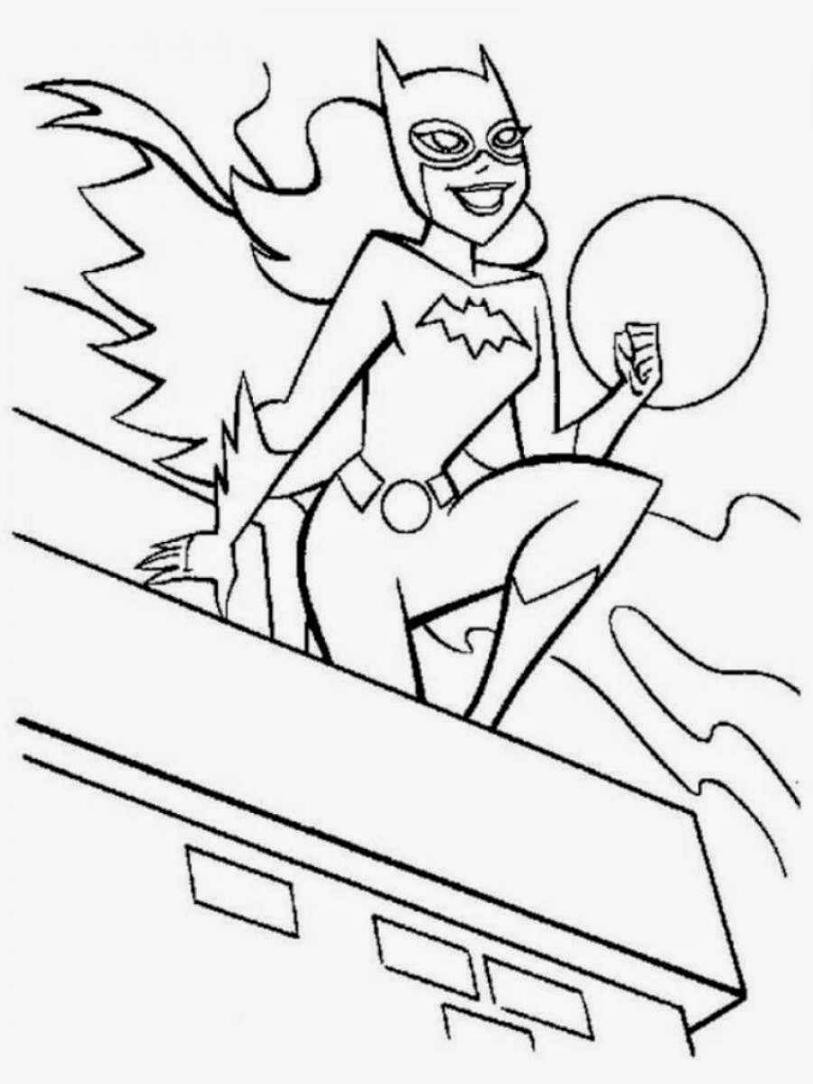 female superhero coloring pages - photo #5
