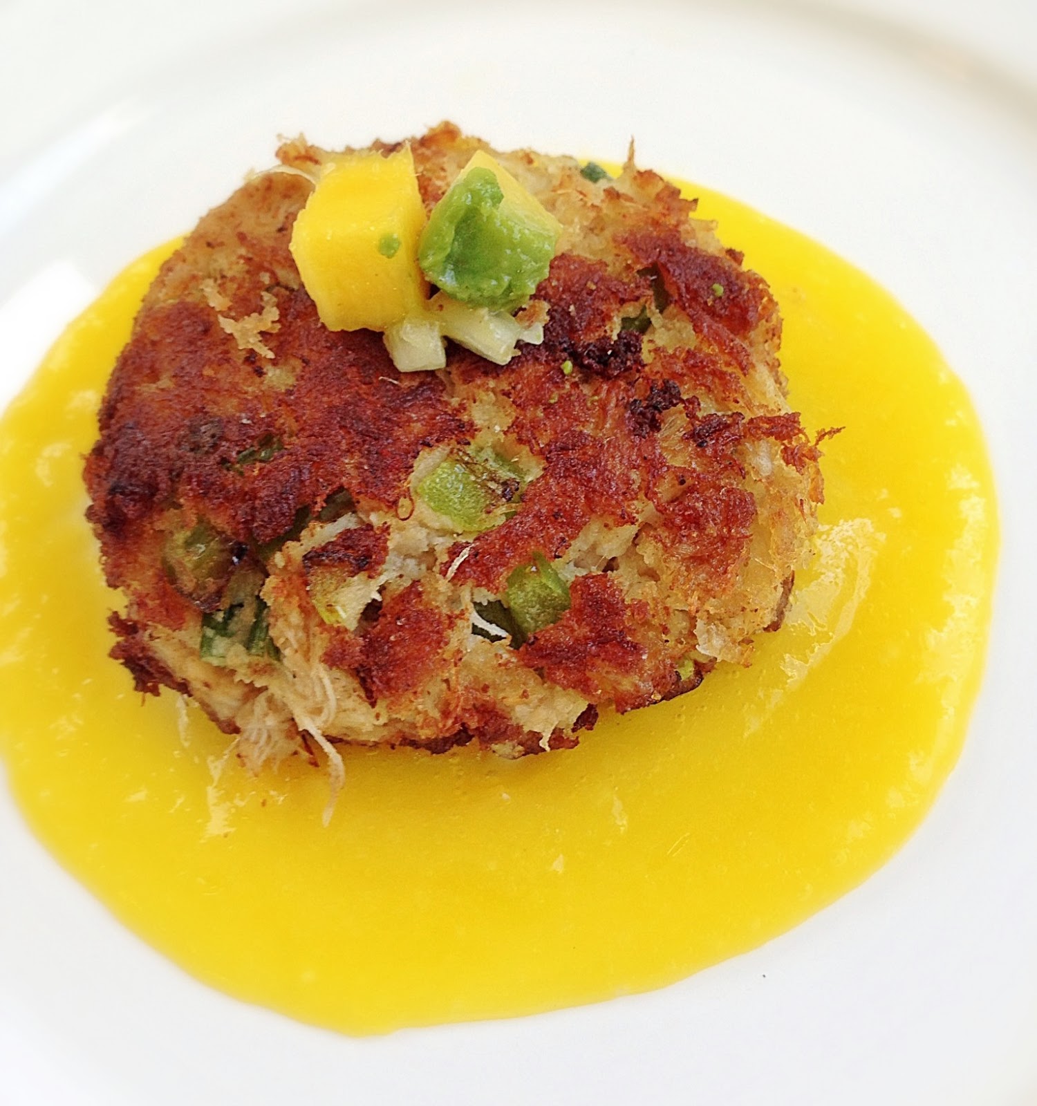 Lazy Girl Dinners Crab cakes with Mango Coulis! Gluten free and Paleo