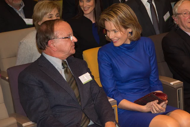 Queen Mathilde of Belgium assists the Grants 2014 de la Fondation Contre le Cancer