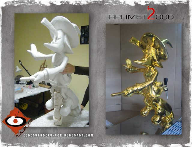 escultura loterias Bruixa d'Or RU-MOR Aplimet2000