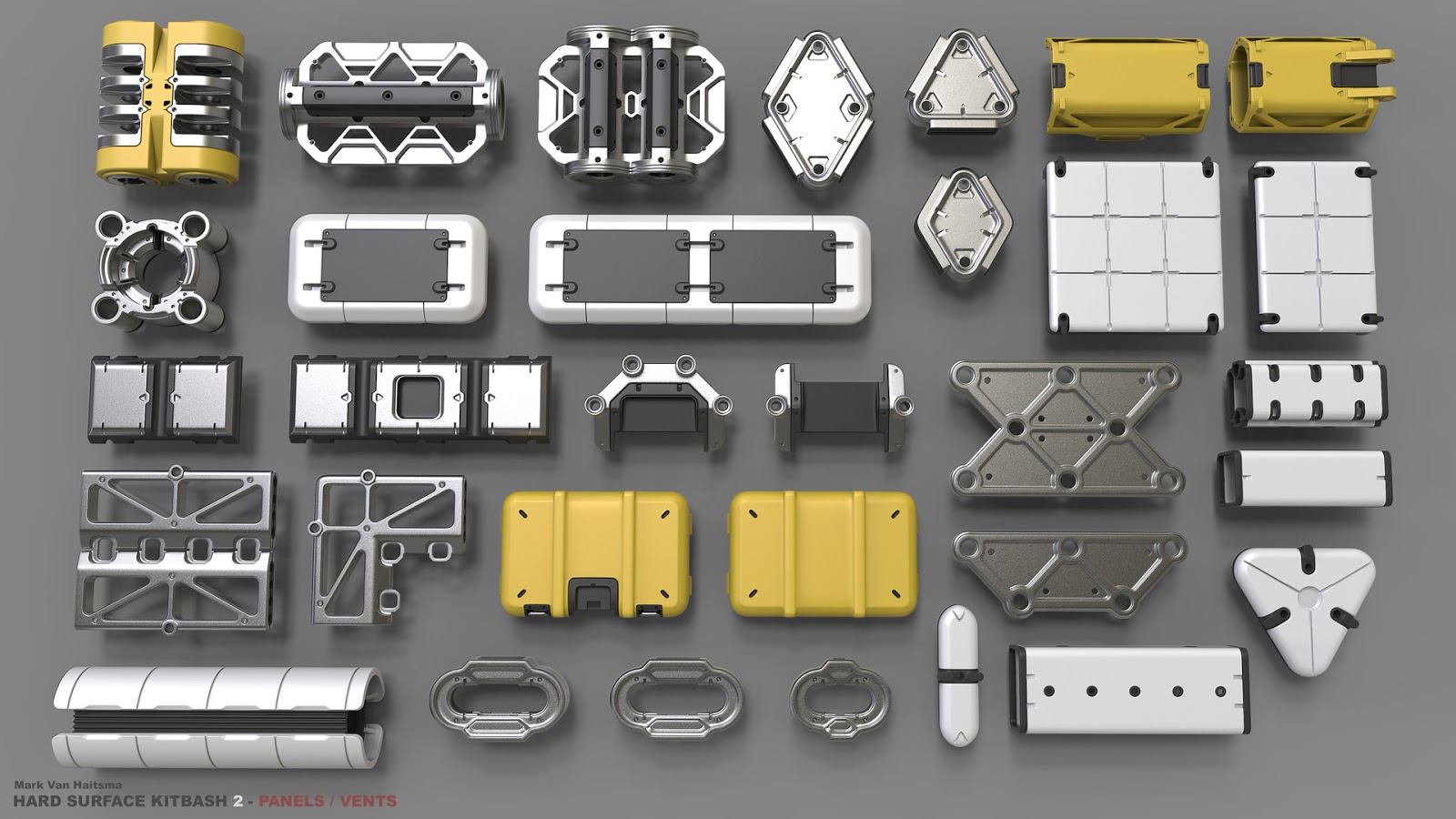 Hard Surface Kitbash Library 2 Computer Graphics Daily News