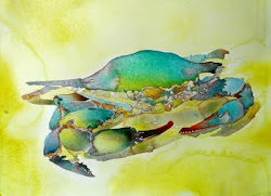 watercolor crab paintings painting crabs animals ocean watercolour carter carol watercolors paint artwork under returning roots watercolorcarol artist animal fish