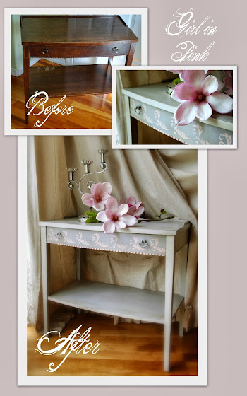 Pretty in Pink Parisian Makeover (with Fabric & Chalk Paint
