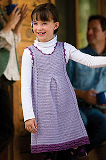 Crochet girls jumper, crochet cables, pattern by April Garwood of Banana Moon Studio for Interweave Crochet Crochet girls jumper, crochet cables, pattern by April Garwood of Banana Moon Studio for Interweave Crochet