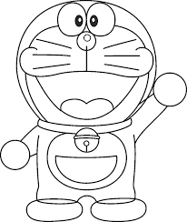 gambar sketsa Doraemon