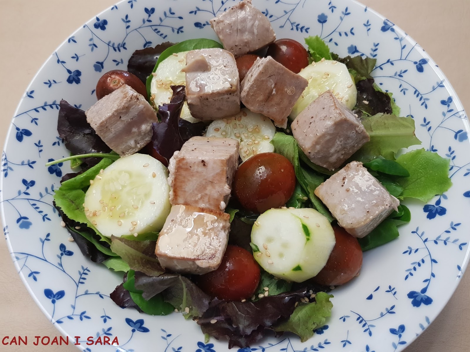 Como Descongelar Almejas De La Sirena CAN JOAN I SARA: ENSALADA VARIADA CON TACOS DE ATUN