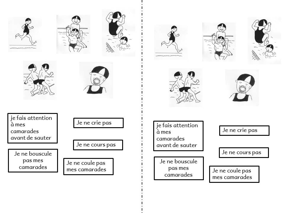 Natation : évaluation de première séance et carnet de nageur