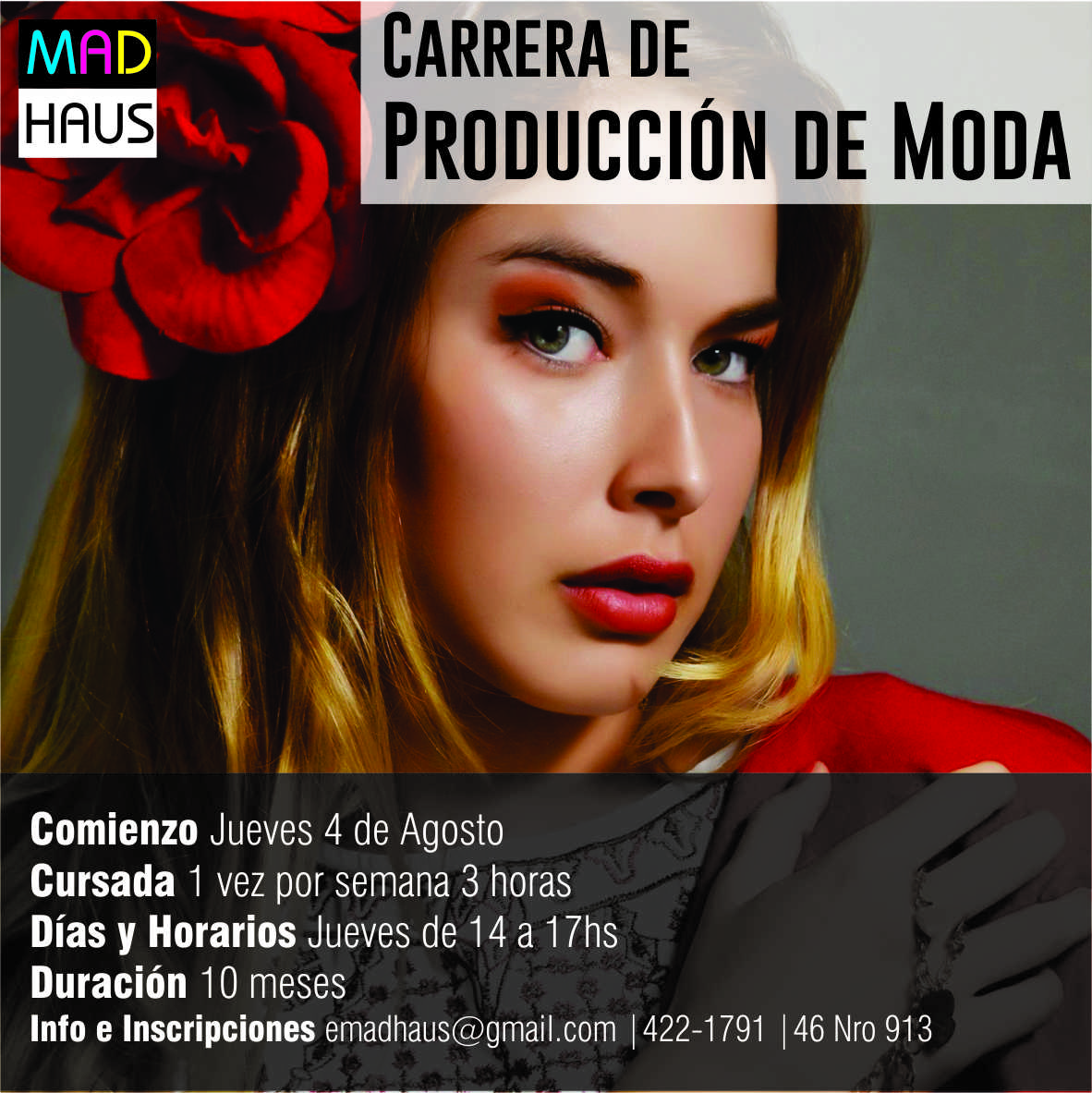 MADHAUS: Carrera Curso Produccion de Moda | La Plata | Madhaus | Agosto 2016