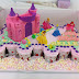 Belle Princess Garden Castle cake - Cupcake version