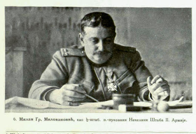 Milan Gr. Milovanović as Lieutenant-Colonel Chief of the IInd Army General Staff