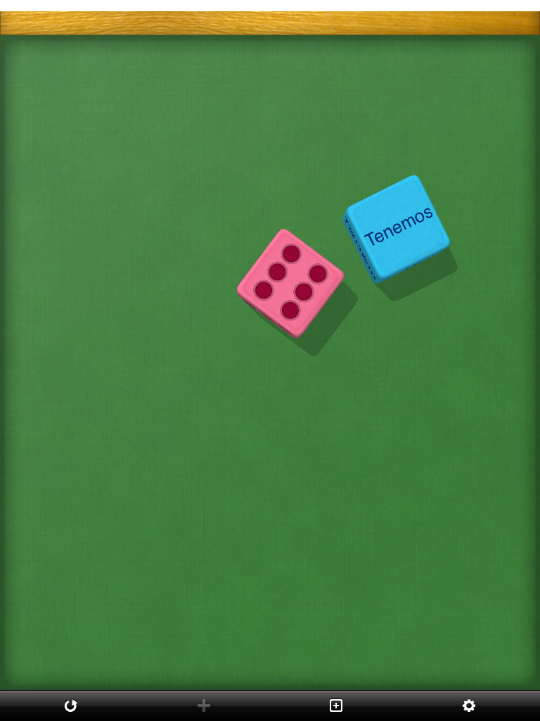 This is how we learn Spanish... Dice conjugation with the "plenary pals"