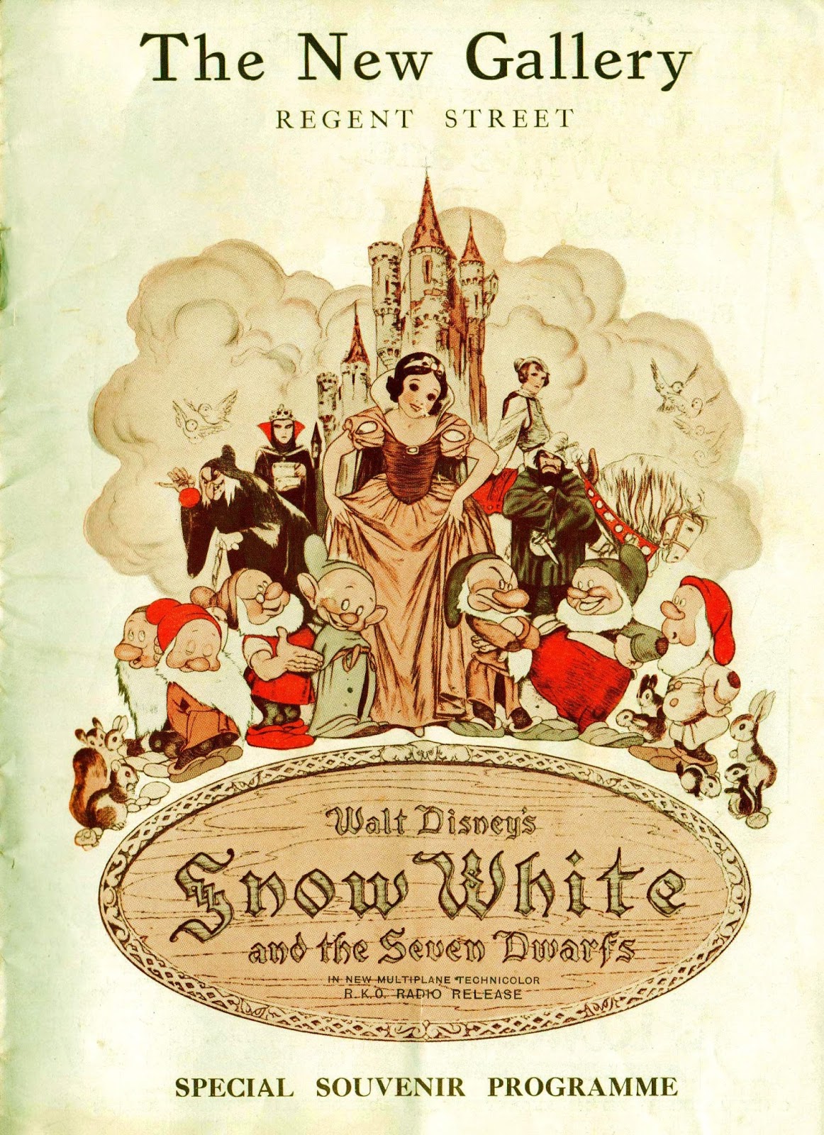 Filmic Light Snow White Archive 1938 London Premiere Programme