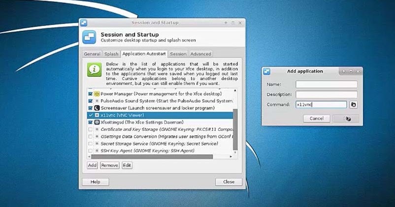 kali vnc kali vnc