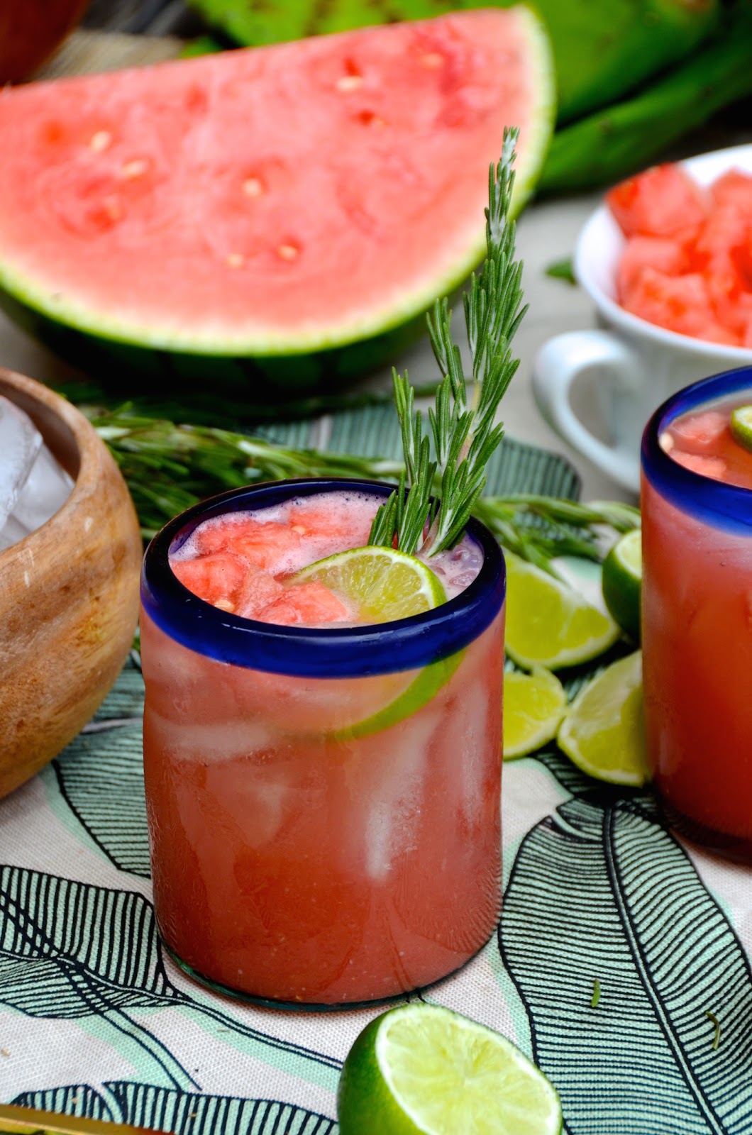 Rosemary & Fresh Watermelon Margaritas Always Order Dessert