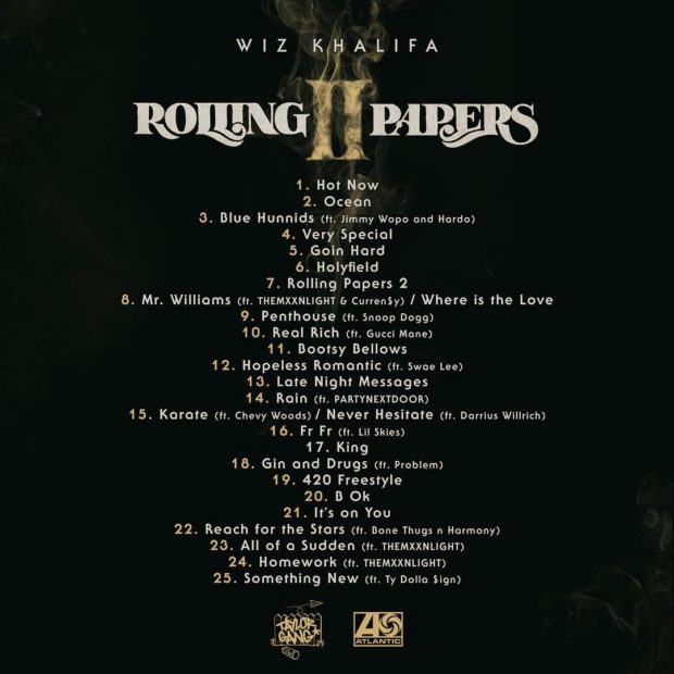 Wiz Khalifa album "Rolling Papers 2" (2018) download MP3 320 kbp/s e FLAC Novidades da Música