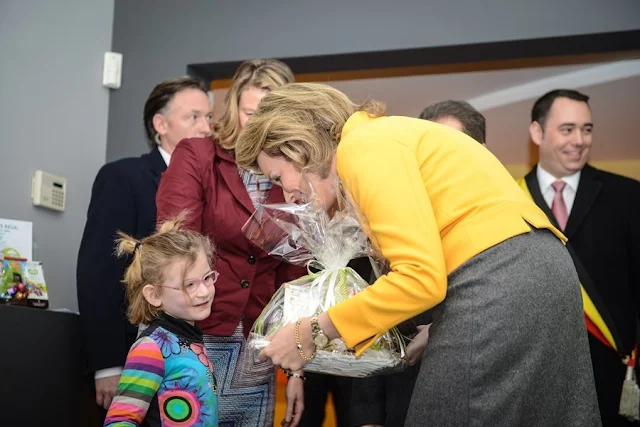 Queen Mathilde visit to a center for children who need special medical care