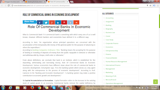 Role Of Commercial Banks In Economic Development