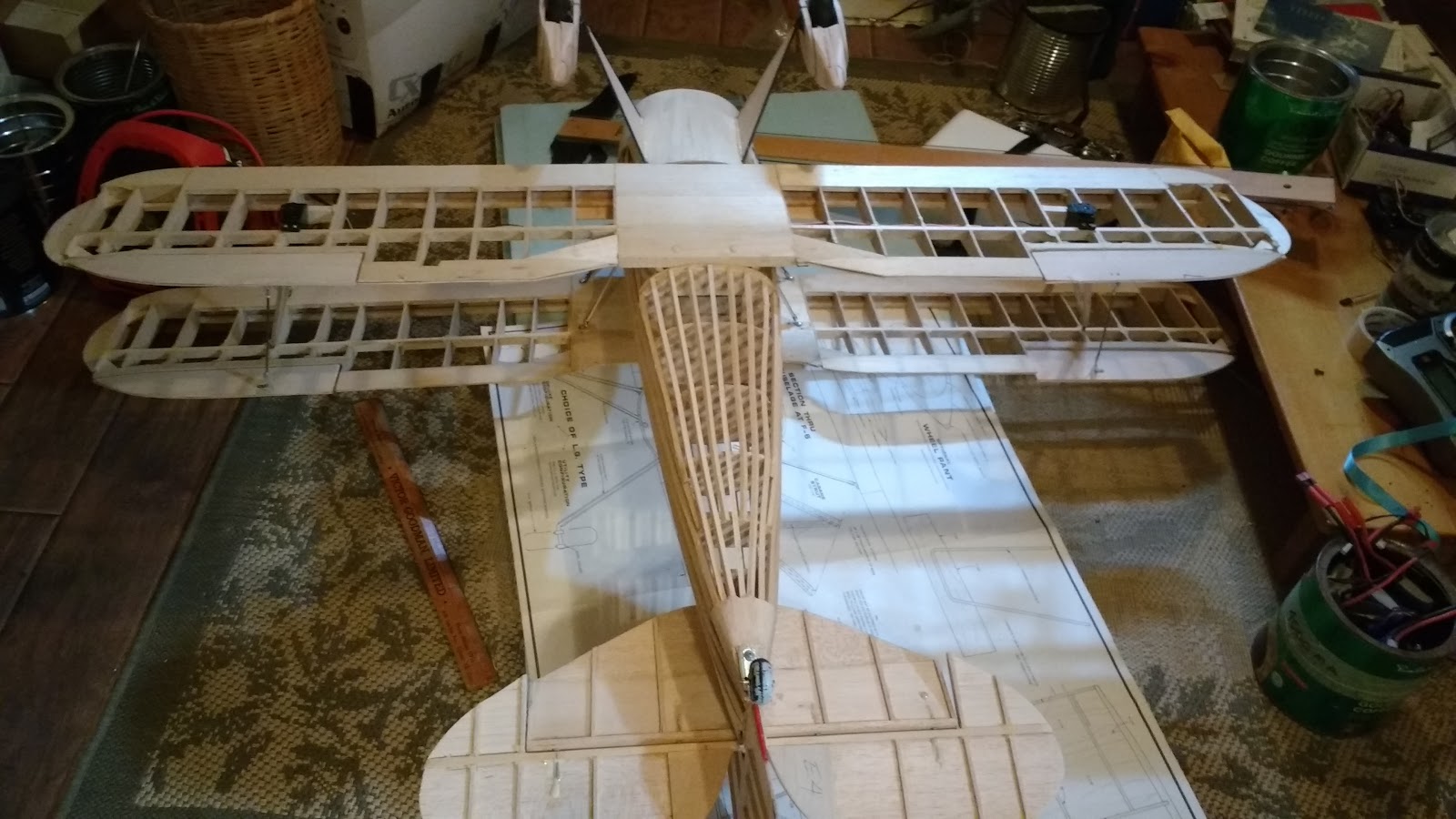 RC Flying Models Building The Pica 1/6th Size Waco YMF 3