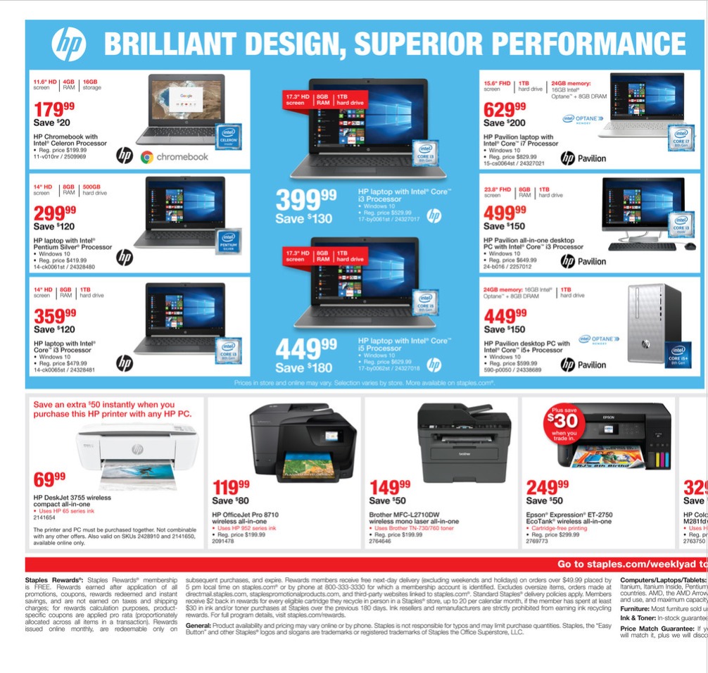 staples weekly ad september 16 22 2018 weekly ads circulars