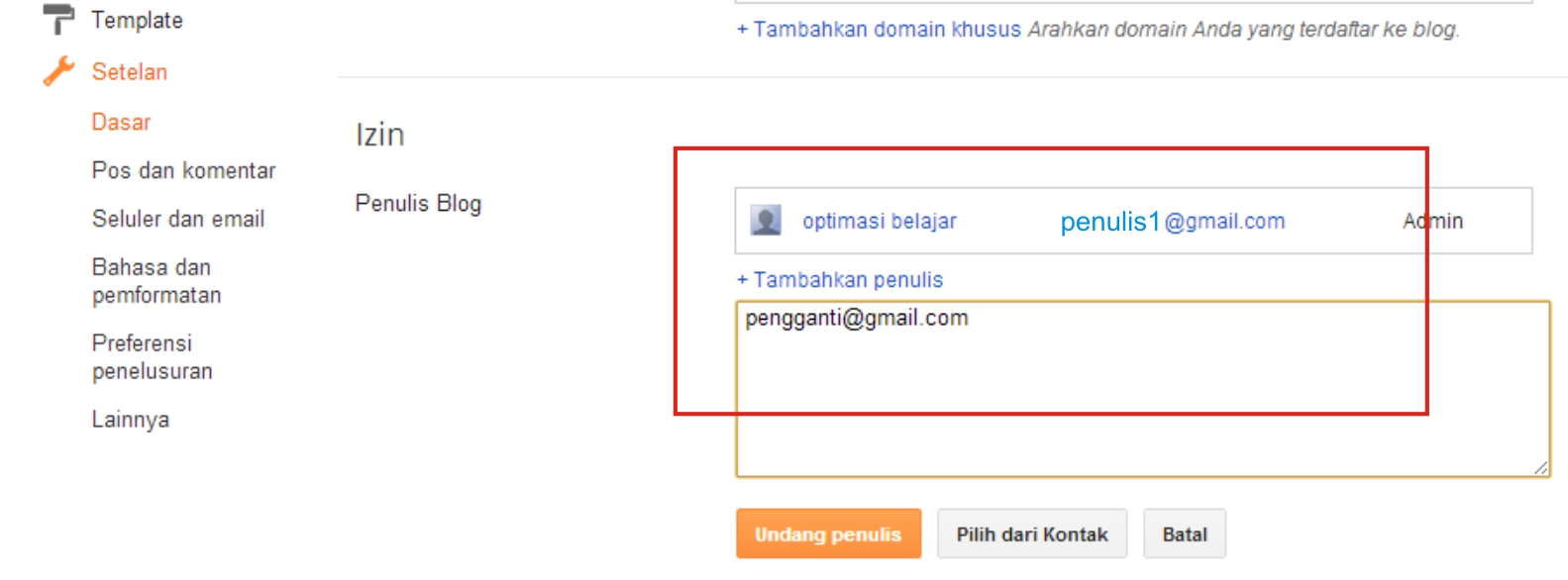 email blogspot picture