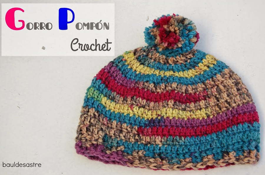 tutorial gorro lana a crochet