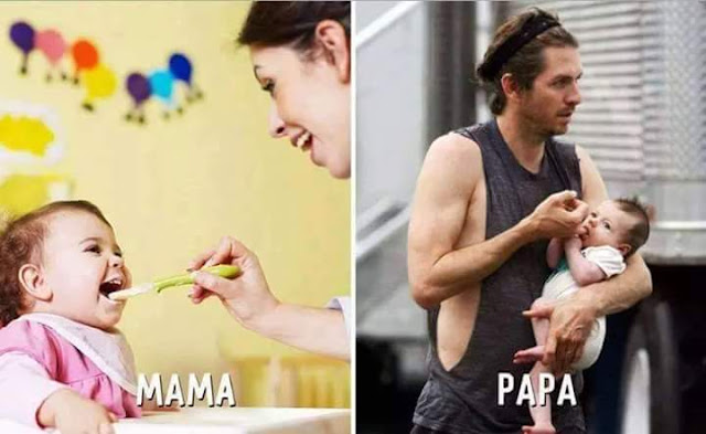 Mom vs dad funny pics