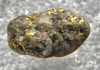 variedade de ouro electro encontrado no estado do Nevada, USA
