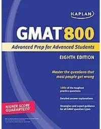 kaplan 800 book for GMAT