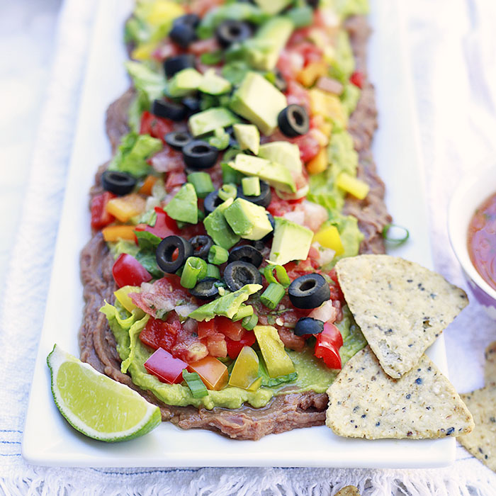 Vegetarian Layered Bean Dip