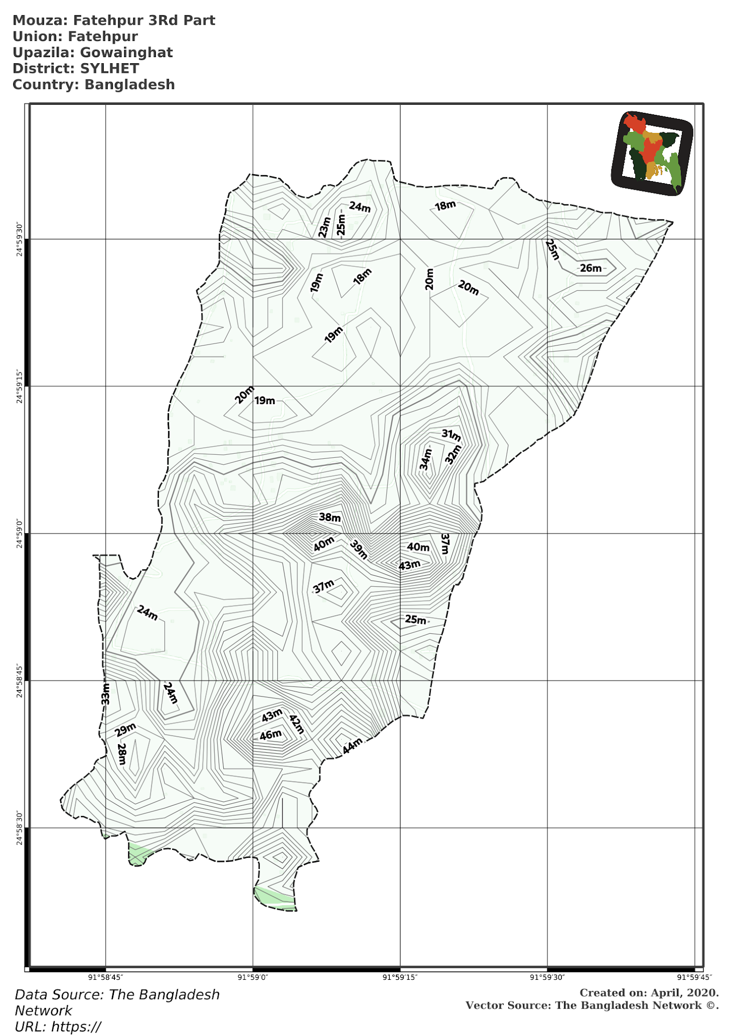 Map of Fatehpur 3Rd Part Mouza of Gowainghat Upazila, SYLHET Map of Fatehpur 3Rd Part Mouza of Gowainghat Upazila, SYLHET, Bangladesh.