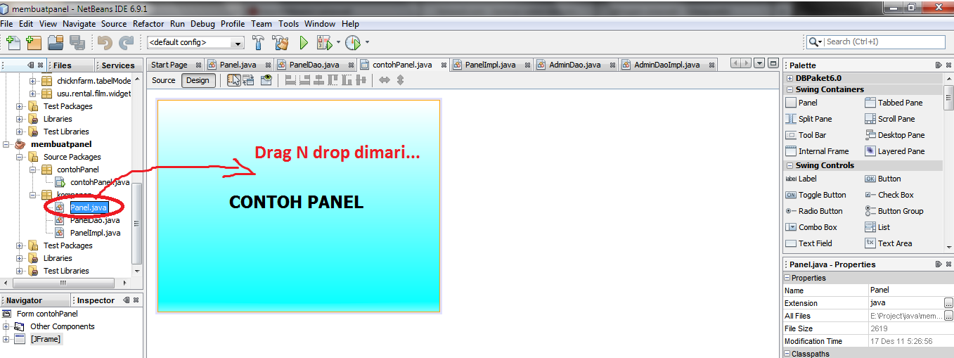 Cara membuat Panel atau Background aplikasi supaya lebih berwarna | Java Netbeans