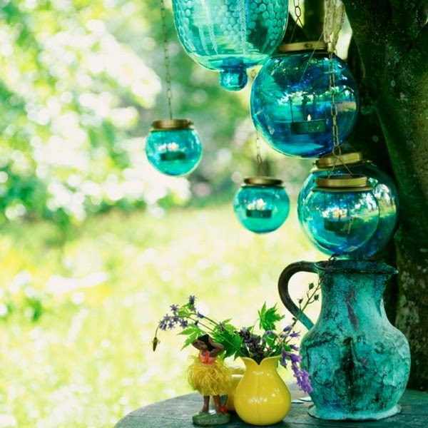Beautiful colorful garden decoration