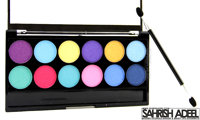 12 Shade Poptastic Palette by MUA - Makeup Academy - Review & Swatches