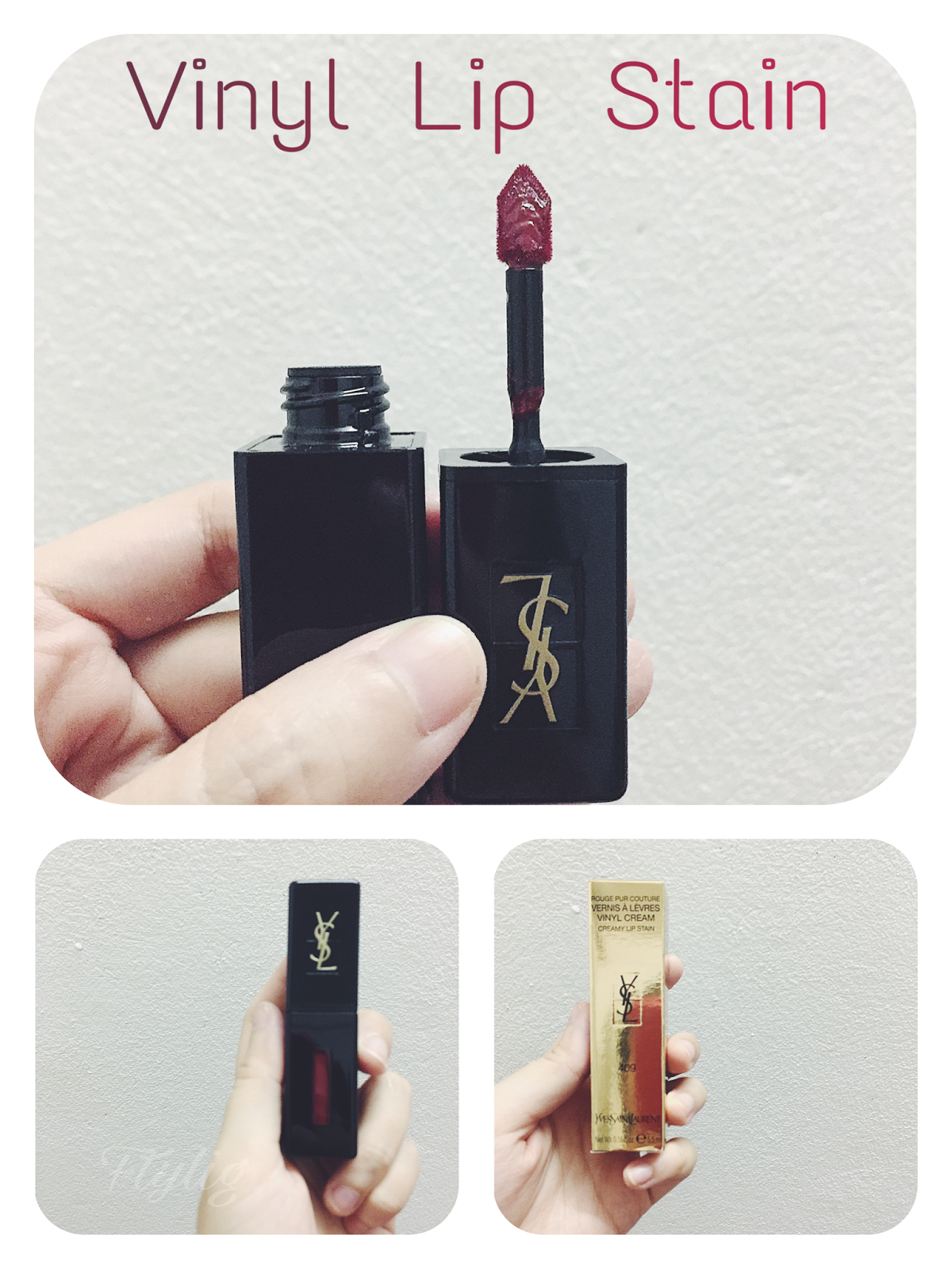 Review YSL VINYL CREAM CREAMY LIP STAIN