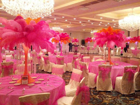 The Nubian Bride: HOW TO MAKE AN OSTRICH FEATHER CENTERPIECE