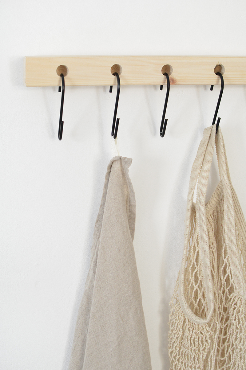 DIY storage shelf with hooks — Caroline Burke Burkatron