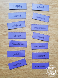 This word sort is a fun way to practice shades of meaning and word choice!