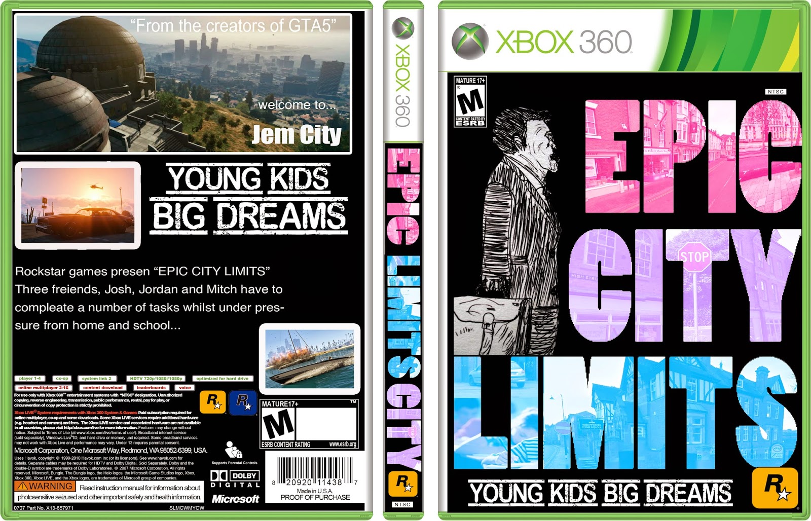GCSE Graphics Unit 1 Final Game Cover Design