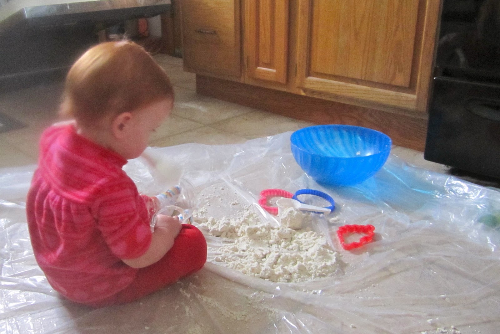Our Little Baby Cloud Dough is Messy, Mumma