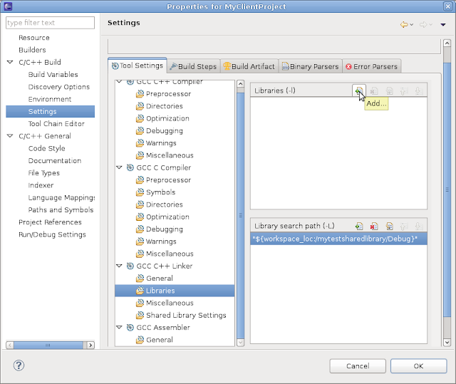 Linux, C++ and other Tortures: Shared Libraries with Eclipse