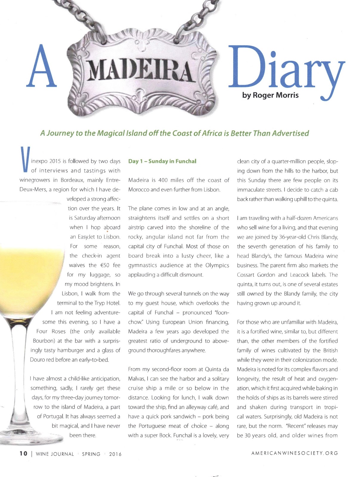 Been There Tasted That A Madeira Diary Featured in American Wine