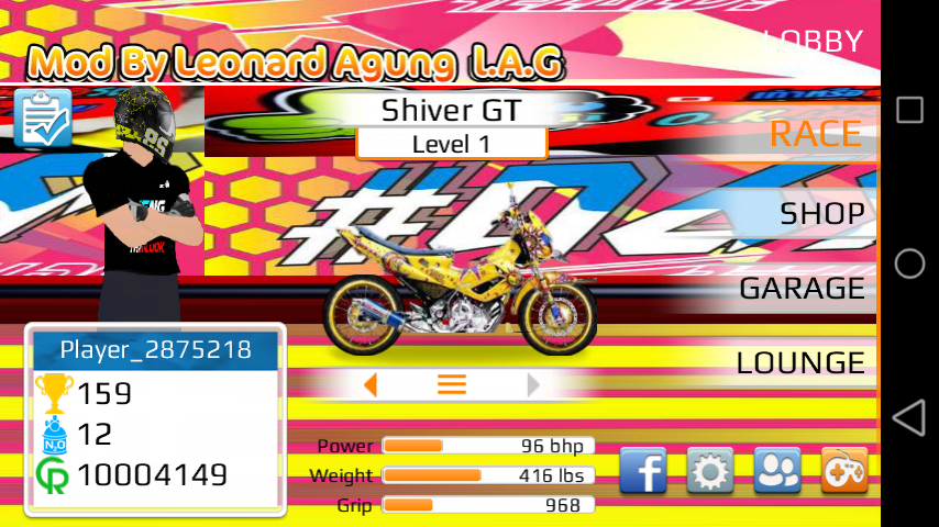 Drag Racing APK MOD Motor Indonesia (Satria FU,Mio,Supra,Dll) - Zee Droid