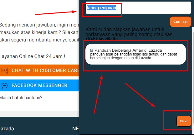 Customer Service Lazada Via Live Chatting Terbaru 2019 iii Customer Service Lazada Via Live Chatting Terbaru 2019 iii