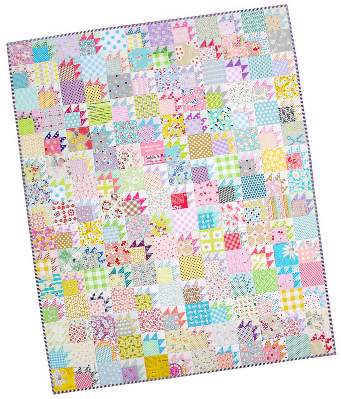 Scrappy Bear Paw Quilt | Red Pepper Quilts 2015