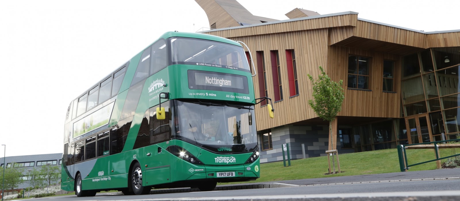 Nottingham en Inglaterra está incorporando la mayor flota mundial de