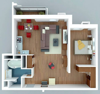 InfoMedia Digital 7 Desain  Denah Rumah  Modern untuk 