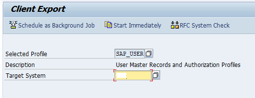 SAP Client Copy