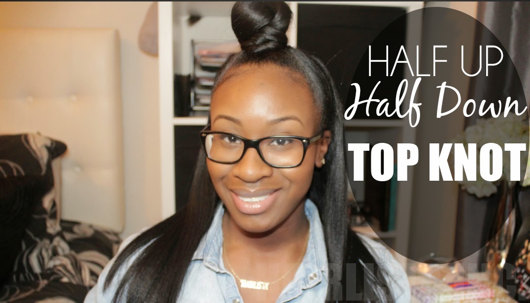 Video Half Up Half Down Top Knot Hairlicious Inc.