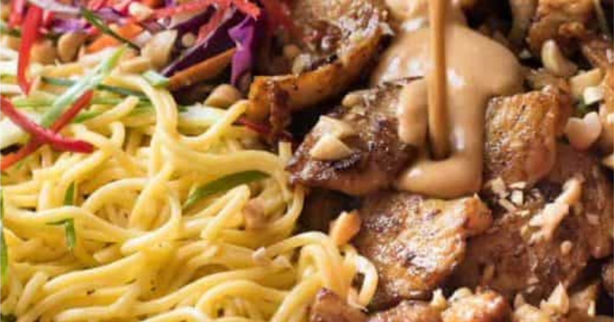 Satay Chicken Noodle Salad EAT