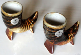 Mjödhorn från Stålhanes Designhuset, signerade.
